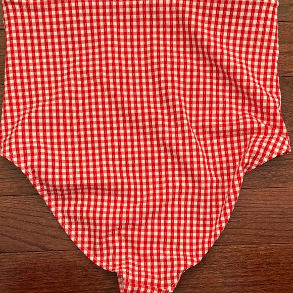 Shade & Shore Red gingham one piece - Picture 4 of 4